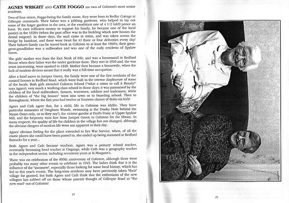 Colinton Characters Booklet (1995)