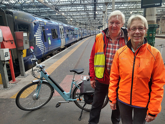 Jim and Kate at Waverley Station