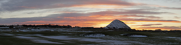 Winter Sunset Behind The Law, North Berwick