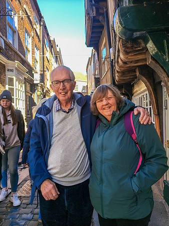 Derek and Ann in the Shambles, York