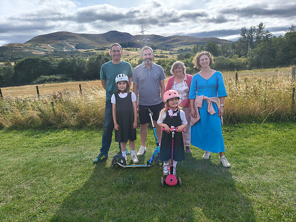 Keith, Andrew, Ann, Fiona, Margot, Norah at Fairmilehead, near Andrew's house
