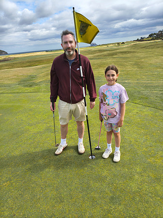 Andrew and Margot on Wee Course, North Berwick