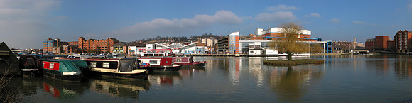 Looking North over Brayford Pool. Lincoln