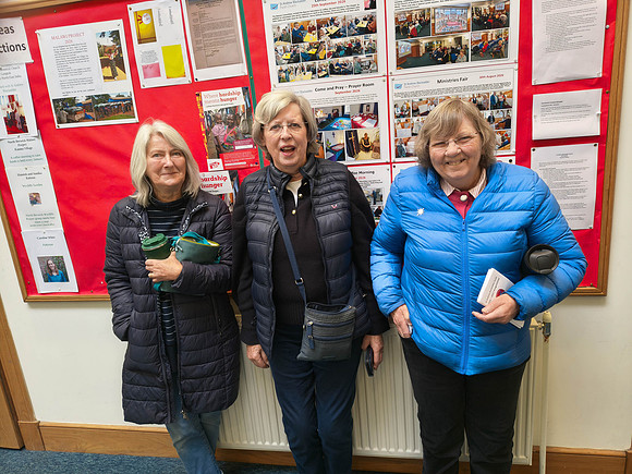 Laura, Katie and Ann at Church
