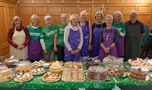 Volunters for Macmillan Coffee Morning at Church