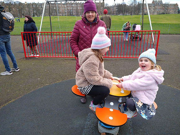 Margot and Norah at Denholm