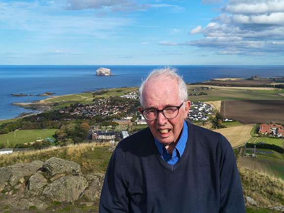 Derek and top of North Berwick Law