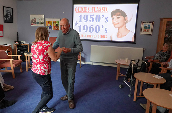 Dancing at the North Berwick Day Centre