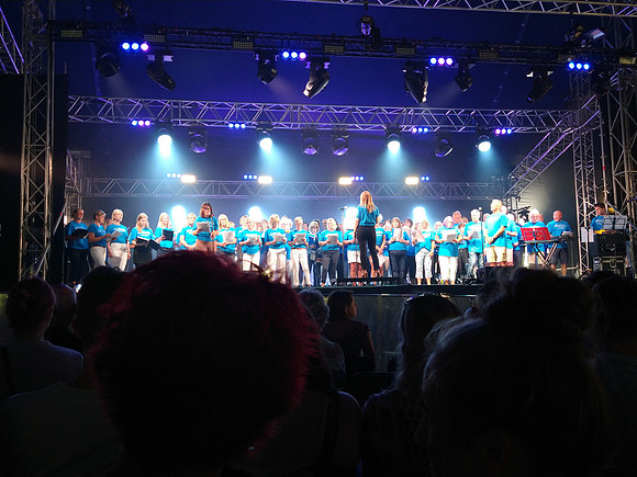 North Berwick Gospel Choir performing at Fringe by the Sea