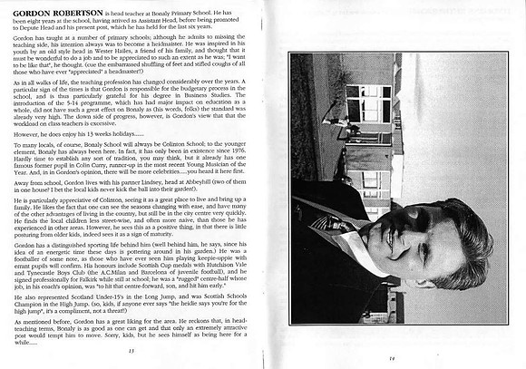 Colinton Characters Booklet (1995)