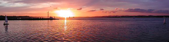 SUNSET, PORT EDGAR MARINA, SOUTH QUEENSFERRY