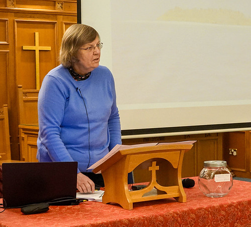 Ann leading Guild Meeting