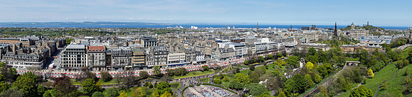 View North from Edinburgh Castle