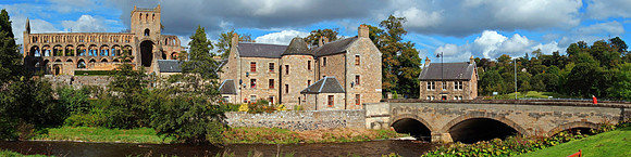 The Abbey And Bridge Over The Jed Water, Jedburgh