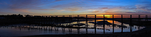 Sunset, Timber Bridge, Aberlady Bay
