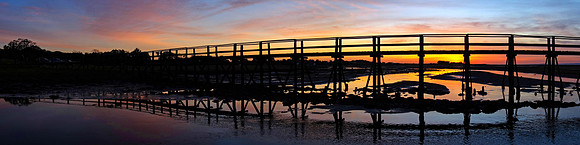 Sunset, Timber Bridge, Aberlady Bay