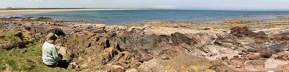 Looking towards Belhaven Bay from Long Craigs, nr Dunbar