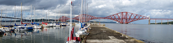 The Forth Bridge from Queensferry Harbour