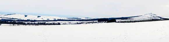 The Fulton and Ruberslaw, from the Hillhead, Denholm