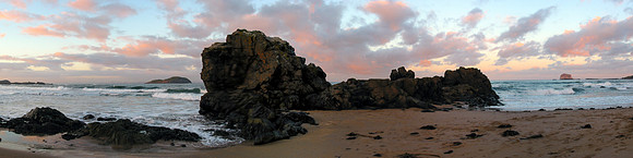 Yellow Craig Rock, Winter Afternoon, Milsey Bay, North Berwick