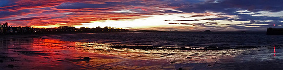 Sunset, West Bay, North Berwick