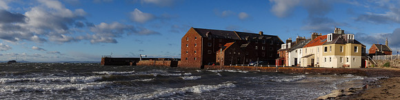 Windy Day, The Old Granary and Harbour, North Berwick