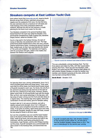 Streaker Dinghy Newslatter (June 2011)