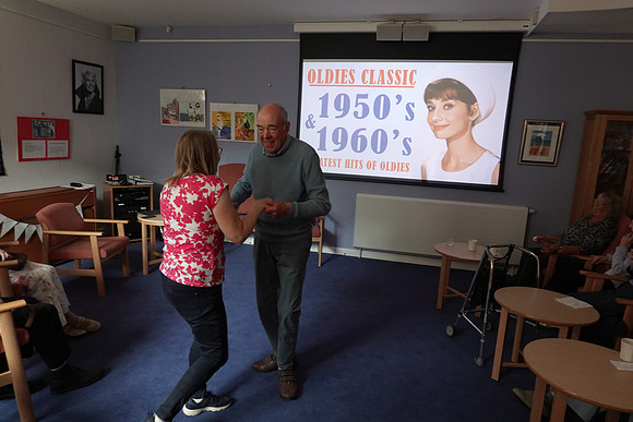 Dancing at the North Berwick Day Centre