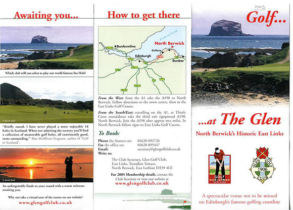 Glen Golf Course Leaflet (January 2005)