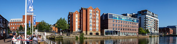Brayford Pool and Brayford Wharf East. Lincoln