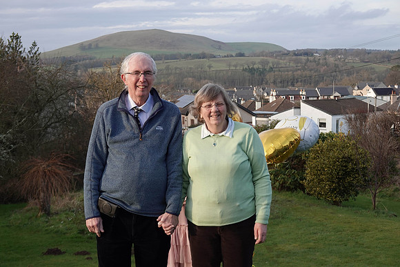 Derek and Ann on their Golden Wedding, Denholm