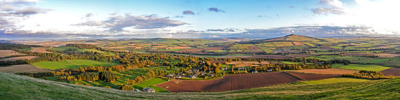 Minto, Denholm and Ruberslaw from Minto Hill