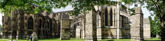 Lincoln Cathedral, and Priory Gate on right