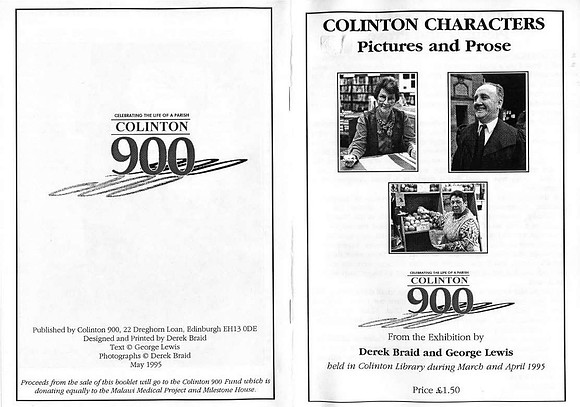 Colinton Characters Booklet (1995)