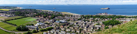 View of North Berwick from top of North Berwick Law