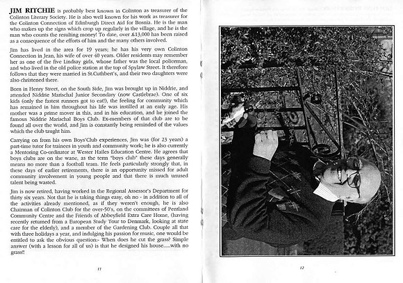 Colinton Characters Booklet (1995)